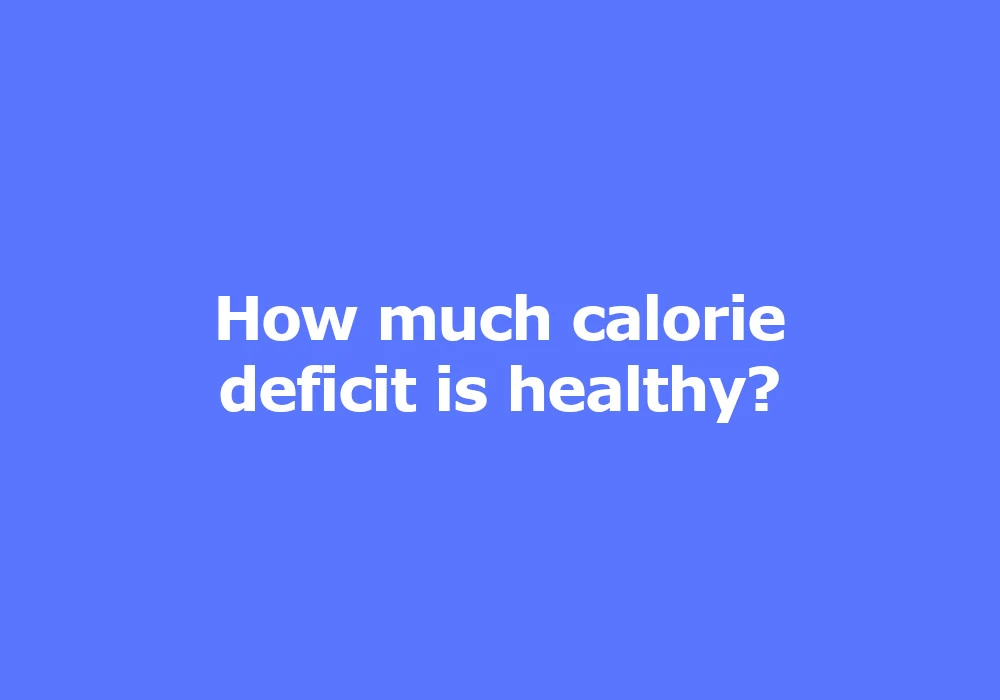 Calorie Deficit Calculator
